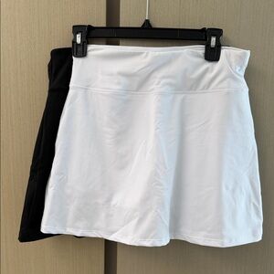White and Black Skort Set Of Two